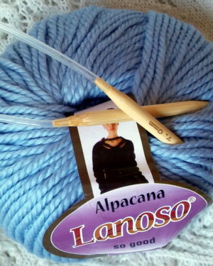 пряжа Alpacana Lanoso(Альпакана Ланосо) голубой 3015
