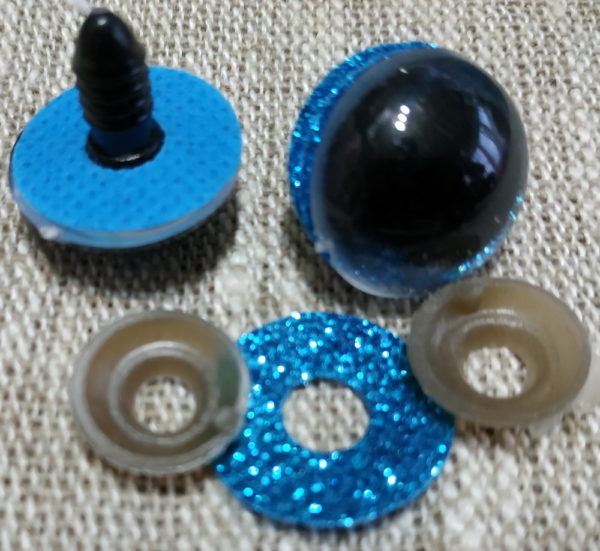Глазки для игрушек на безопасном креплении 20 мм голубой