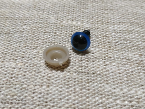 Глазки для игрушек на безопасном креплении - 8 мм, синий