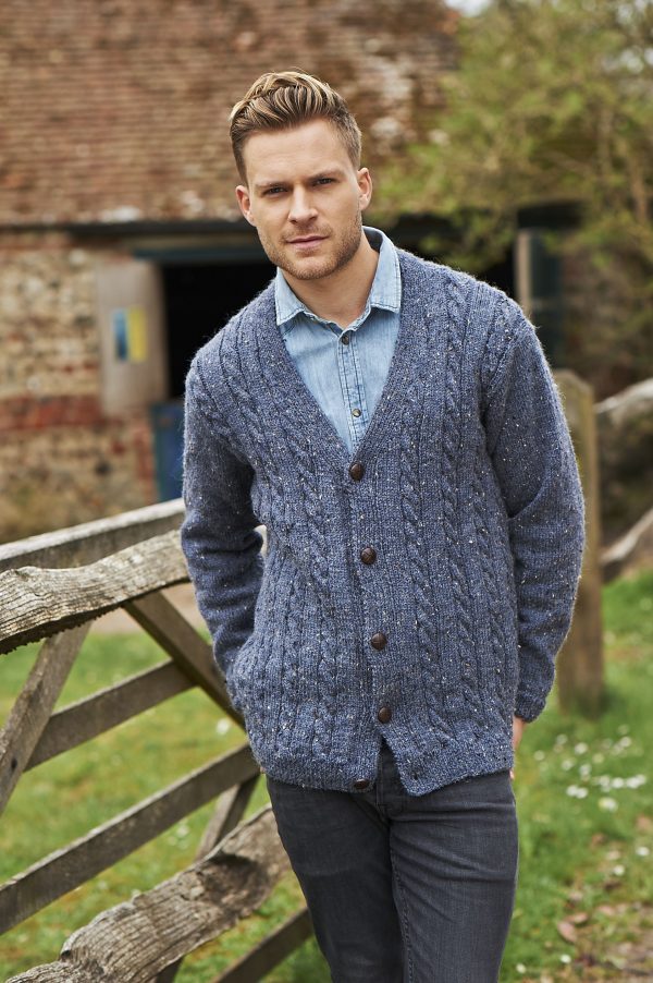 кардиган из пряжи Alpaca Tweed ALIZE( Альпака Твид Ализе)