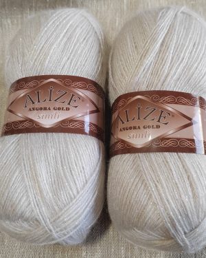Пряжа Angora Gold Simli ALIZE (Ангора Голд Симли) (лот 2 шт)