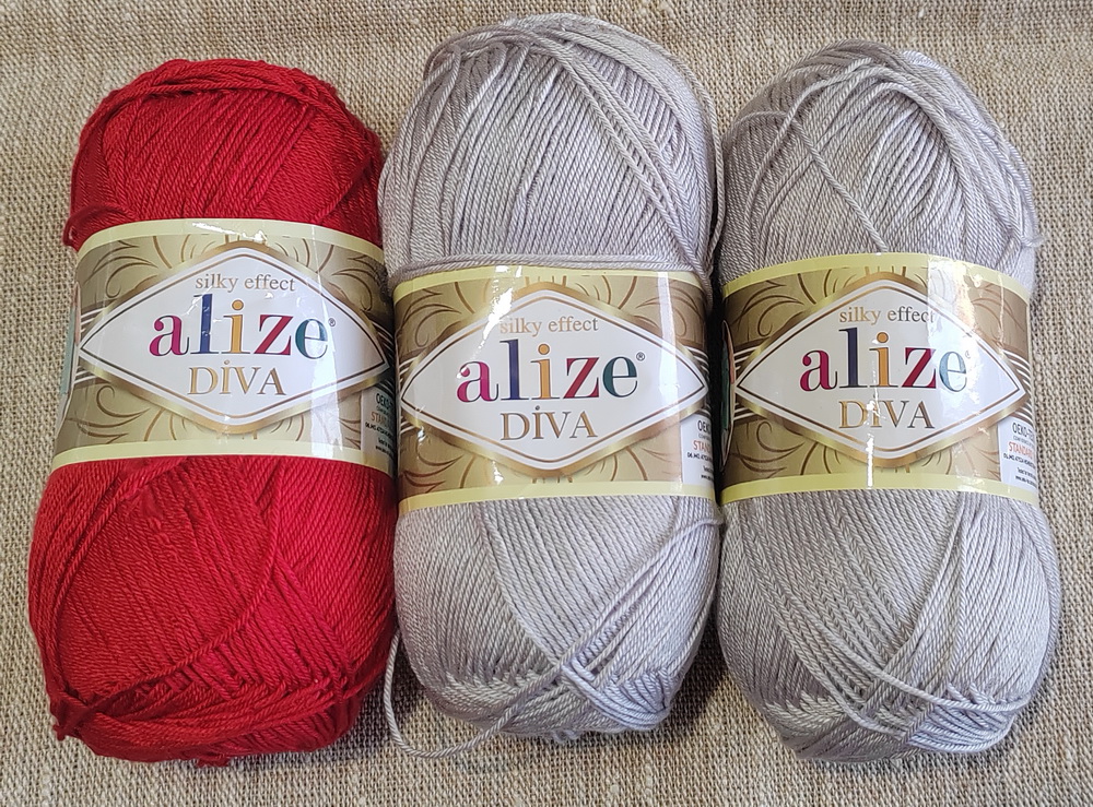 Пряжа Diva Alize (Дива Ализе) (лот 3 шт)